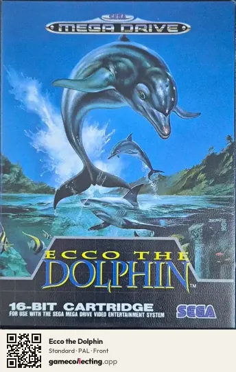 Ecco the Dolphin Sega Mega Drive / Genesis, PAL box front