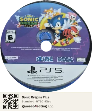 Sonic Origins Plus PlayStation 5, NTSC disc