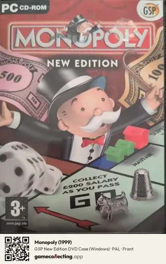 Monopoly (1999) Computer, PAL box front