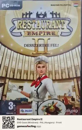 Restaurant Empire II Computer, Hungary box front
