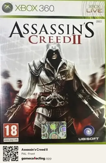 Assassin's Creed II Xbox 360, PAL box front