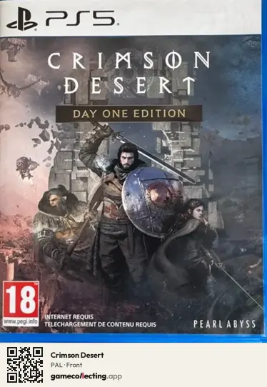 Crimson Desert PlayStation 5, PAL box front
