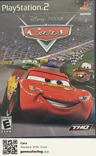 Cars PlayStation 2, NTSC box front
