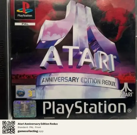 Atari Anniversary Edition Redux PlayStation, PAL box front