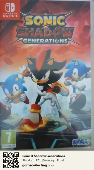 Sonic X Shadow Generations Nintendo Switch, Germany box front