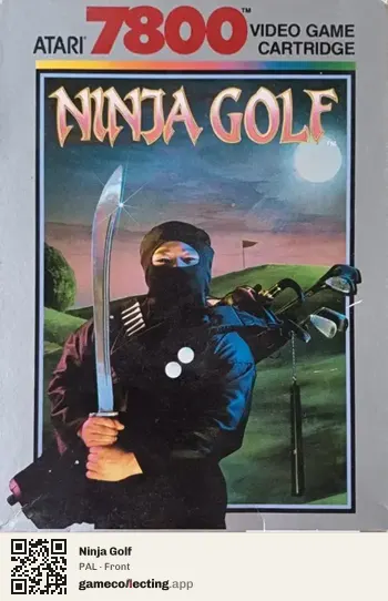 Ninja Golf Atari 7800, PAL box front