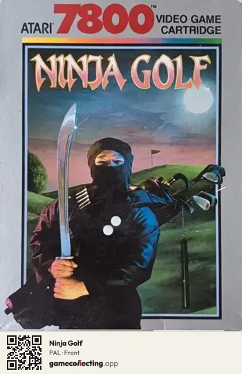 Ninja Golf Atari 7800, PAL box front