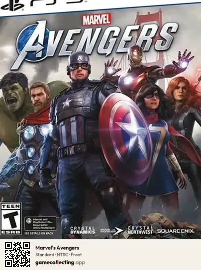 Marvel's Avengers PlayStation 5, NTSC box front