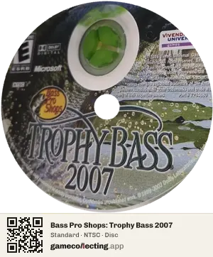 Bass Pro Shops: Trophy Bass 2007 Xbox, NTSC disc