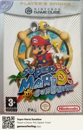 Super Mario Sunshine Nintendo GameCube, Spain box front
