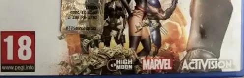 Deadpool, the PEGI square on its front