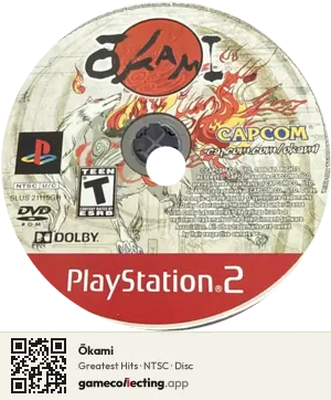 Ōkami PlayStation 2, NTSC disc