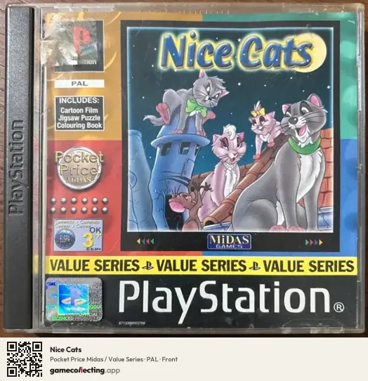 Nice Cats PlayStation, PAL box front
