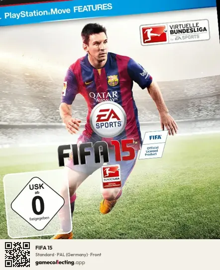 FIFA 15 PlayStation 3, Germany box front