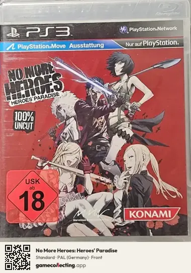 No More Heroes: Heroes' Paradise PlayStation 3, Germany box front