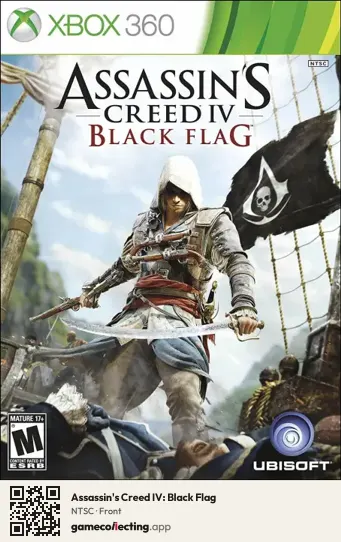Assassin's Creed IV: Black Flag Xbox 360, NTSC box front