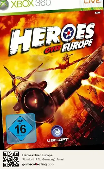 Heroes Over Europe Xbox 360, Germany box front