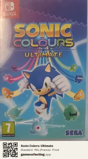 Sonic Colors: Ultimate Nintendo Switch, France box front