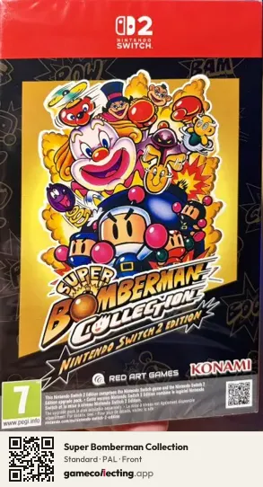 Super Bomberman Collection Nintendo Switch 2, PAL box front