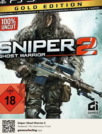 Sniper: Ghost Warrior 2 PlayStation 3, Germany box front