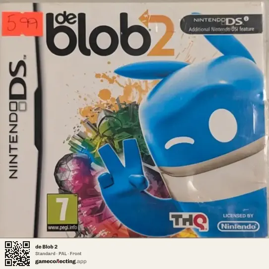 de Blob 2 Nintendo DS, PAL box front