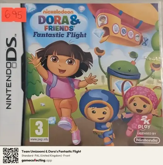 Team Umizoomi & Dora's Fantastic Flight Nintendo DS, United Kingdom box front