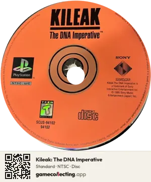 Kileak: The DNA Imperative PlayStation, NTSC disc