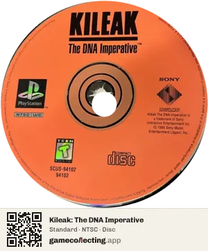 Kileak: The DNA Imperative PlayStation, NTSC disc