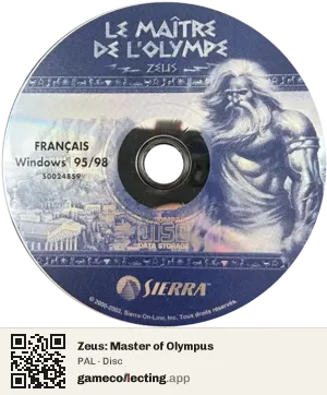 Zeus: Master of Olympus Computer, PAL disc