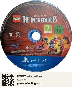 LEGO The Incredibles PlayStation 4, PAL disc