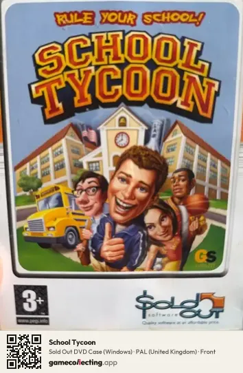 School Tycoon Computer, United Kingdom box front