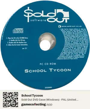 School Tycoon Computer, PAL disc