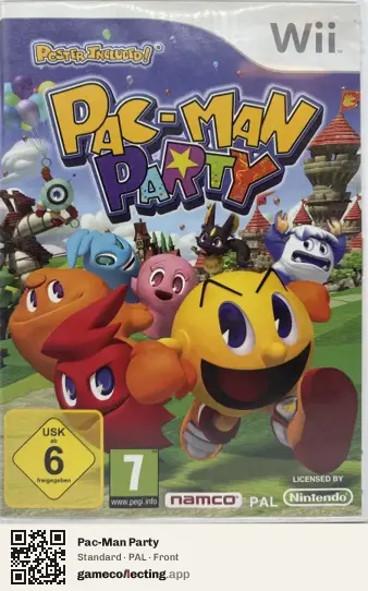 Pac-Man Party Nintendo Wii, PAL box front