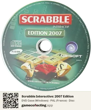 Scrabble Interactive: 2007 Edition Computer, PAL disc