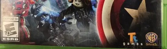 LEGO Marvel's Avengers, the ESRB box on its front