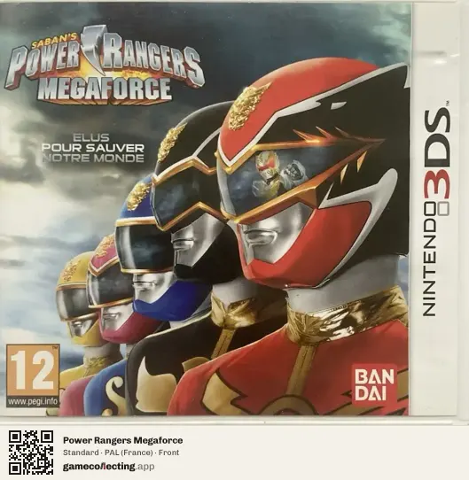 Power Rangers Megaforce Nintendo 3DS, France box front