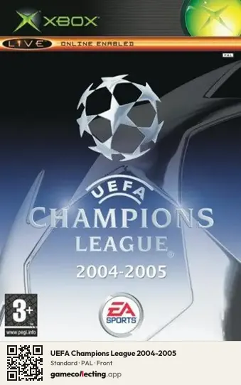 UEFA Champions League 2004-2005 Xbox, PAL box front