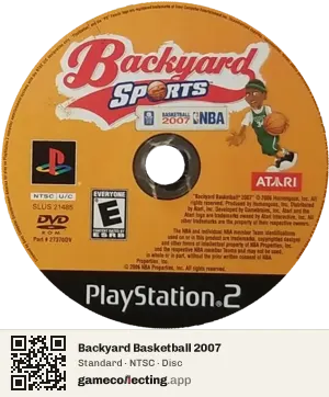 Backyard Basketball 2007 PlayStation 2, NTSC disc