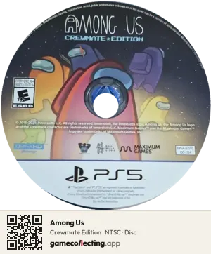Among Us PlayStation 5, NTSC disc