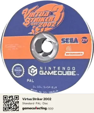 Virtua Striker 2002 Nintendo GameCube, PAL disc