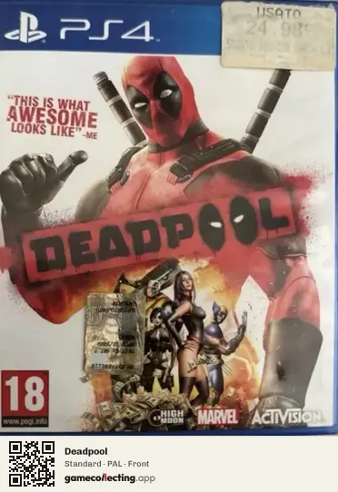 Deadpool PlayStation 4, PAL box front
