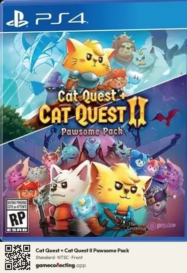 Cat Quest + Cat Quest II Pawsome Pack PlayStation 4, NTSC box front