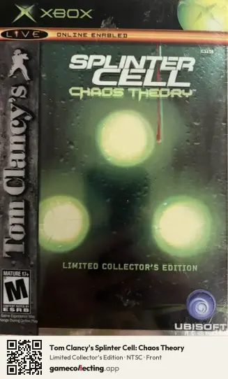 Tom Clancy's Splinter Cell: Chaos Theory Xbox, NTSC box front