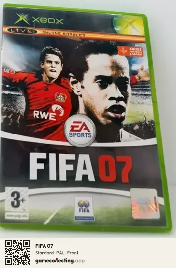 FIFA 07 Xbox, PAL box front