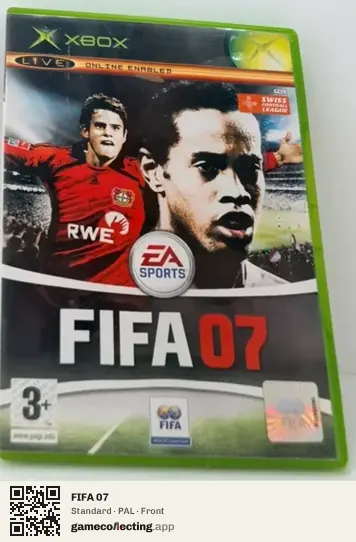 FIFA 07 Xbox, PAL box front