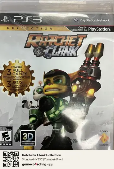 Ratchet & Clank Collection PlayStation 3, Canada box front