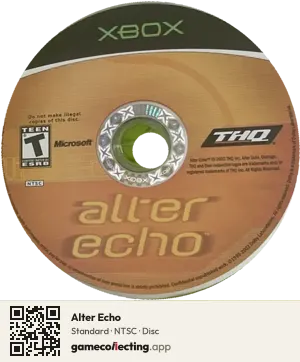 Alter Echo Xbox, NTSC disc