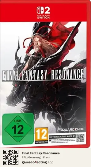 Final Fantasy Resonance Nintendo Switch 2, Germany box front