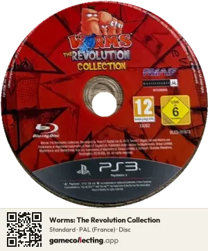 Worms: The Revolution Collection PlayStation 3, PAL disc