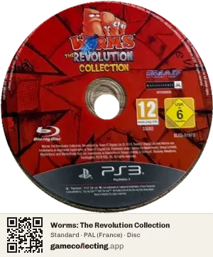 Worms: The Revolution Collection PlayStation 3, PAL disc